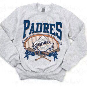 Vintage San Diego Baseball Sweatshirt, San Diego EST 1969 Shirt